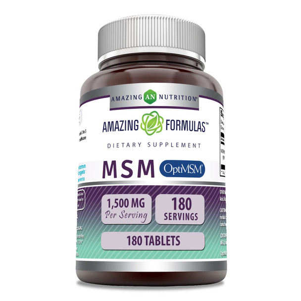 Amazing Formulas Optimsm 1500 Mg Tablets Supplement | Non-Gmo | Gluten Free | Made In Usa (180 Count)