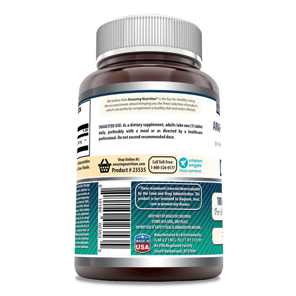 Amazing Formulas Dhea Supplement | 100 Mg Per Serving | 120 Tablets | Non-Gmo | Gluten-Free | Made In Usa