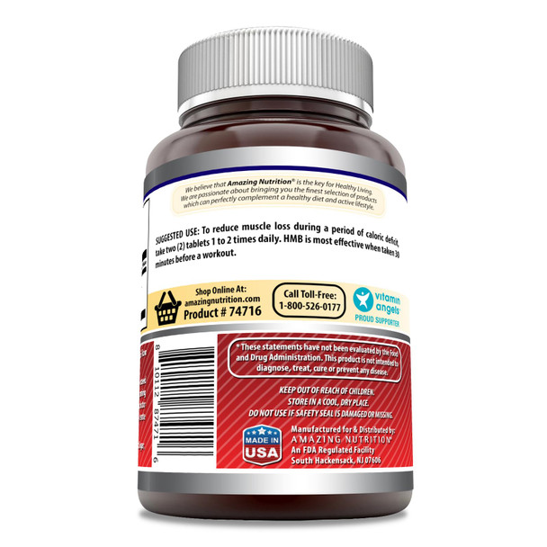 Amazing Formulas Hmb 2000Mg Per Serving 120 Tablets Supplement | Non-Gmo | Gluten Free | Made In Usa (240 Count)