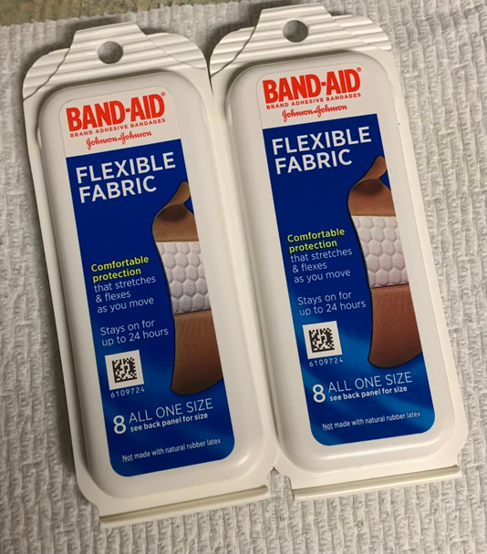 Band-Aid Bandages Travel Kit 8 Each (Pack Of 2)
