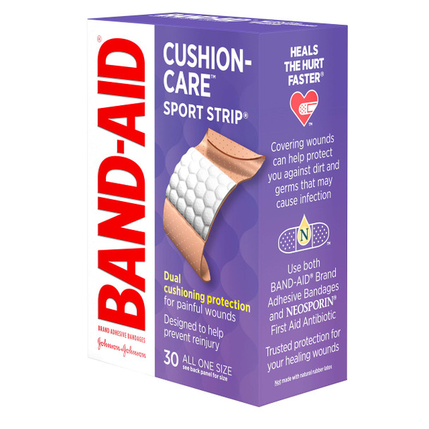 Band-Aid Brand Adhesive Bandages, Sport Strip/Extra Wide, 30 Count Band-Aid Brand Adhesive Bandages, Sport Strip/Extra Wide, 30 Count