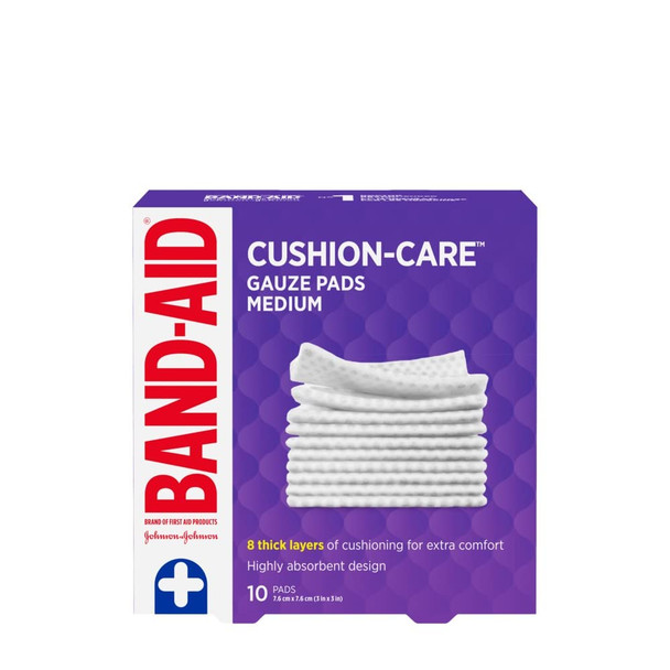 Bandaid First Aid Gauze Pads 3X3 10 Ct