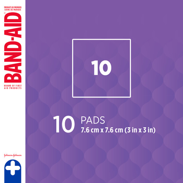 Bandaid First Aid Gauze Pads 3X3 10 Ct