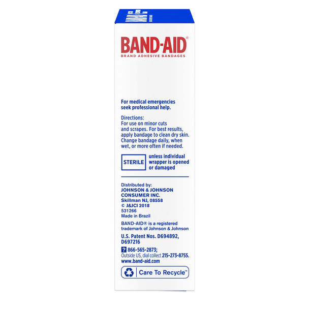 Band-Aid Brand Flexible Fabric Adhesive Bandages For Comfortable Flexible Protection & Wound Care Of Minor Cuts & Scrapes, With Quilt-Aid Technology Designed To Cushion Painful Wounds, Fin (Pack Of 3)