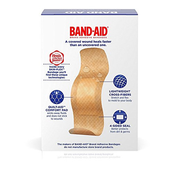 Band-Aid Brand Skin-Flex Adhesive Bandages, All One Size, 25 Bandages Per Box (4 Boxes)