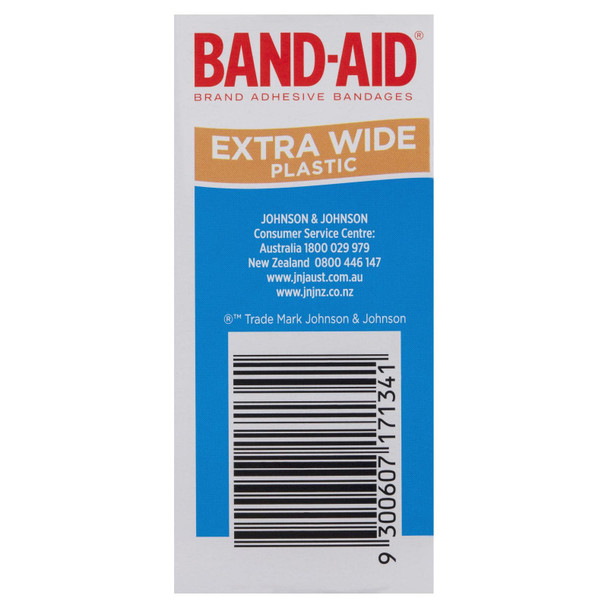 Band-Aid Extra Wide Plastic Strips 40 Pack