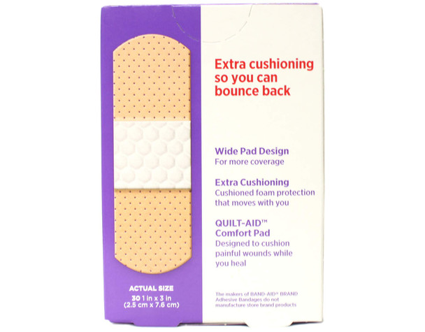 Band-Aid Bandages Sport Strip Extra Wide 30 Each (Pack Of 9)