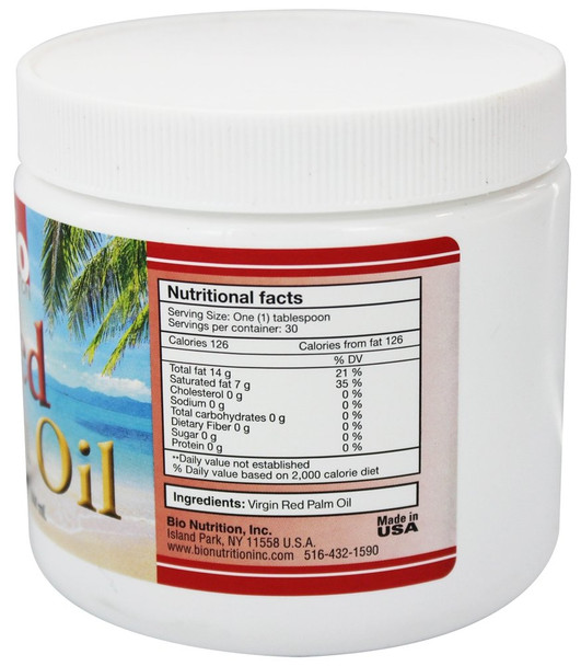 Bio Nutrition Red Palm Tree Oil - 15 Fl Oz