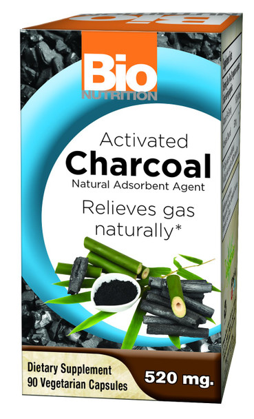 Bio Nutrition Activated Charcoal 520Mg 90 Vcaps