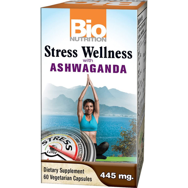 Bio Nutrition Stress Wellness With Ashwagandha, 60 Vegetarian Capsules