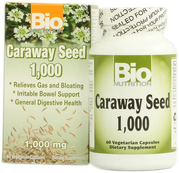 Bio Nutrition Inc, Caraway Seed 1,000Iu, 60 Vcap