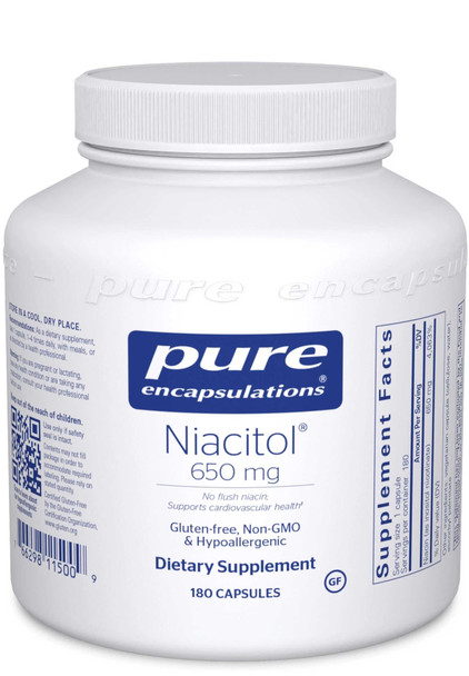Pure Encapsulations Niacitol 650mg 180 Vegetarian Capsules
