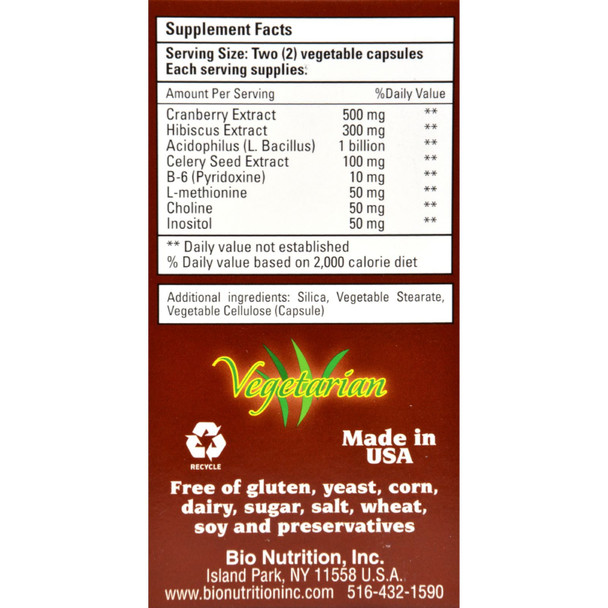 Bio Nutrition Kidney Bladder Wellness, 60 Vegetarian Capsules