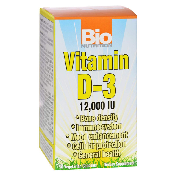 Bio Nutrition Inc, D-3 12,000Iu, 50 Vcap