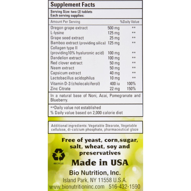 Bio Nutrition Total Skin Wellness - 60 Tablets