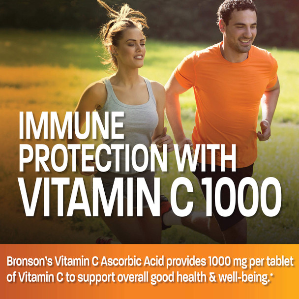 Vitamin C 1000 Mg Premium Non-Gmo Ascorbic Acid - Maintains Healthy Immune System, Supports Antioxidant Protection - 250 Tablets