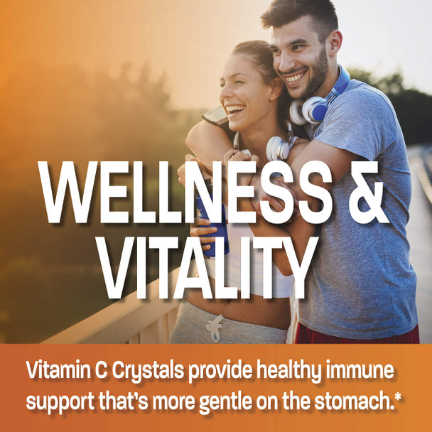 Buffered Vitamin C Powder Ascorbic Acid Buffered With Sodium Ascorbate Soluble Fine Crystals – Promotes Healthy Immune System And Cell Protection – Powerful Antioxidant - 1 Pound (16 Ounces)