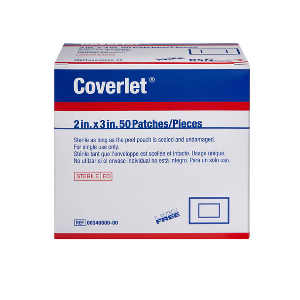 Coverlet Elastic Patch Bandage 2" X 3" - 50/Box #340000