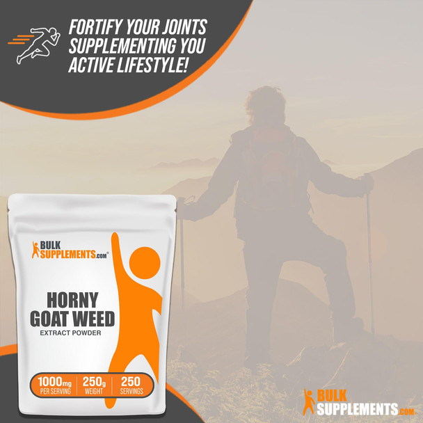 Bulksupplements.Com Horny Goat Weed Extract - Epimedium Extract, Horny Goat Weed Herbal Supplements, Horny Goat Weed Powder - Horny Goat Weed For Men & Women, 1000Mg Per Serving, 250G (8.8 Oz)