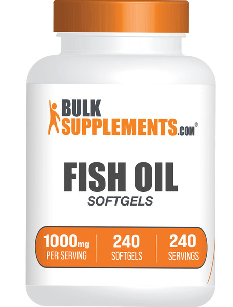 Bulksupplements.Com Fish Oil 1000Mg Softgels - Fish Oil Supplement - Fish Oil Omega 3 Supplement - Fish Oil Pills - 1 Fish Oil Softgels Per Serving (1000Mg) - 240-Day Supply (240 Softgels)