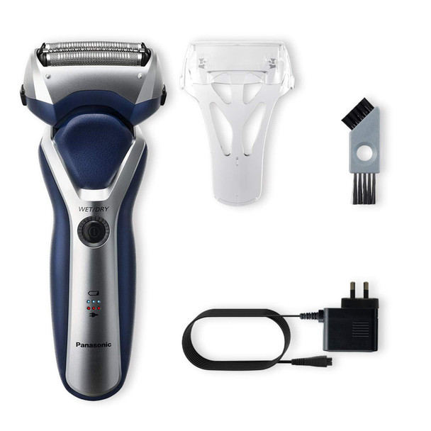 Panasonic ES-RT37 Wet and Dry Rechargeable Electric 3-Blade Shaver for Men (100-240 V)