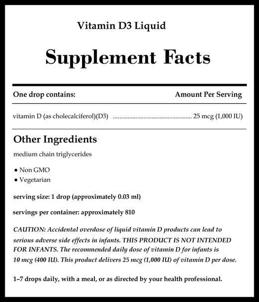 Pure Encapsulations Vitamin D3 Liquid 22.5mL