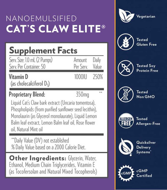 Quicksilver Scientific Cat's Claw Elite