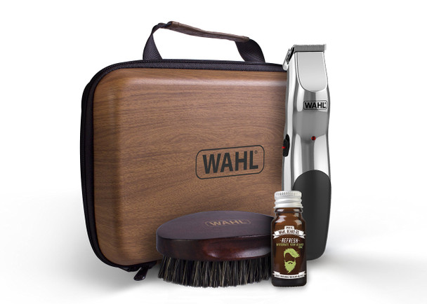 Wahl Beard Trimmer Men, Beard Care Kit Hair Trimmers for Men with Beard Oil and Beard Brush, Stubble Trimmer, Male Grooming Set