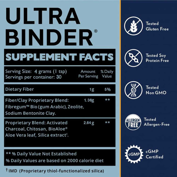 Quicksilver Scientific Ultra Binder, Universal Toxin Binder