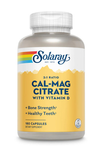 Solaray Cal-Mag Citrate 2:1 with D-3