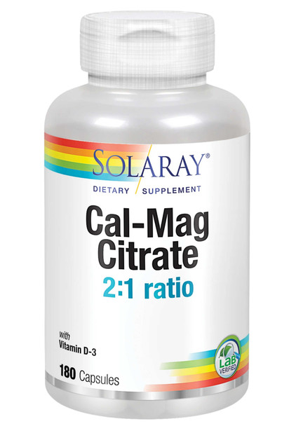 Solaray Cal-Mag Citrate 2:1 with D-3