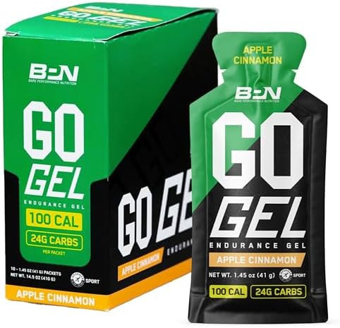 Bare Performance Nutrition Bpn G.1.M. Sport Endurance Training Fuel & Go Gel Endurance Gel Apple Cinnamon Bundle