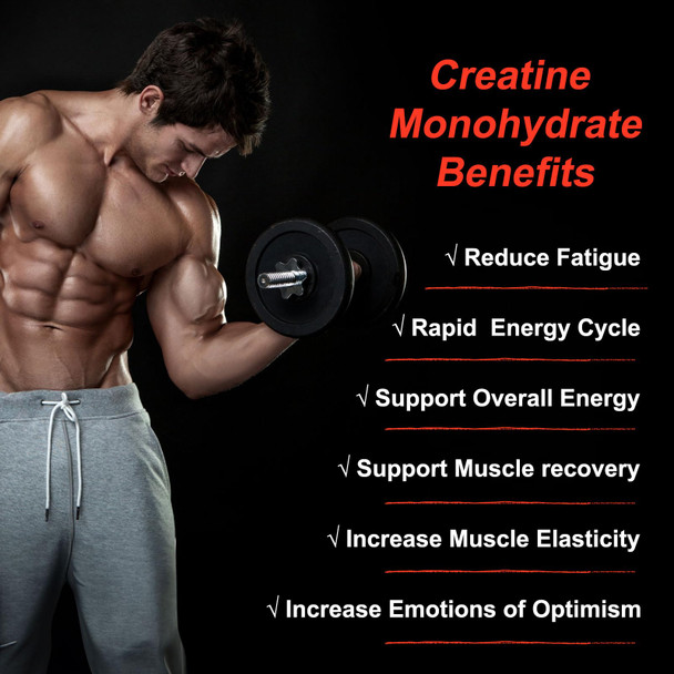 BSSTABBON Creatine Monohydrate Gummies 5000Mg Per Serving 60 Count For Muscle Strength, Energy Boost For Women And Men