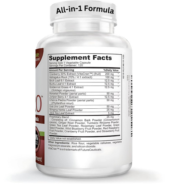 Elevate Recovery Supplements Kidney Pro With 21 Kidney Health Supplements In 1 Formula (Total Kidney Support) 120 Capsules.