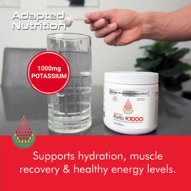 Hi-Lyte Keto K1000 Electrolyte Powder | Hydration Supplement Drink Mix | 50 Servings | Watermelon, Lighter Stevia Taste | Orange, Lighter Stevia Taste