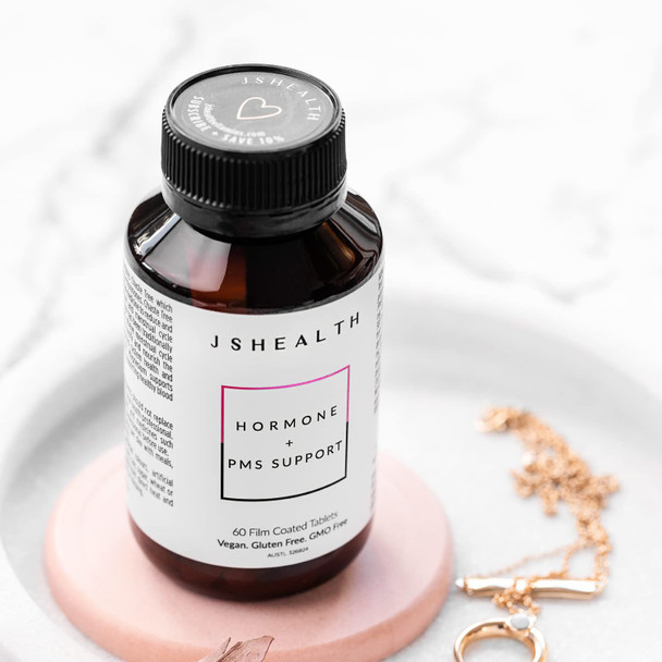 JSHealth Vitamins Hormone Balance For Women And Pms Support Supplement - Premenstrual Symptom Relief With Vitamins B3, B6 & Magnesium (60)