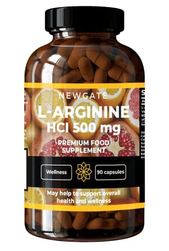 Newgate Labs - L-Arginine Hci 500Mg 90 High Strength Capsules | Nutritional Supplement | Health & Wellness | Made In The Uk | Halal – Gmo Free