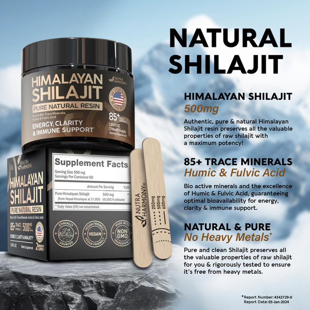 NUTRAHARMONY Himalayan Shilajit & Glucosamine Chondroitin Capsules