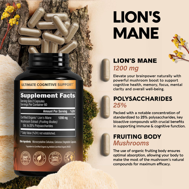 NUTRAHARMONY Lions Mane Mushroom Capsules & Electrolyte Tablets