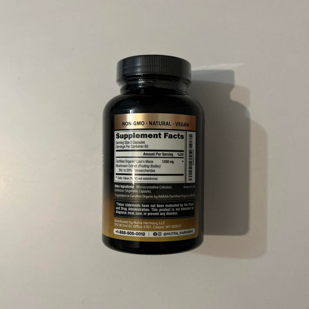 NUTRAHARMONY Lions Mane Capsules & Liver Support Capsules