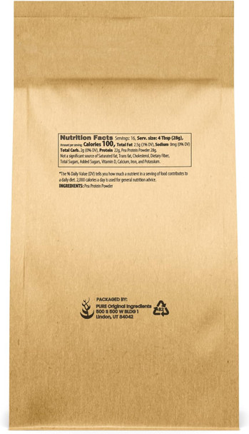 PURE ORIGINAL INGREDIENTS Pea Protein Powder & Methylcellulose Bundle (1Lb) Thickeners, Food Grade