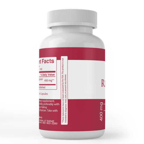 PURE ORIGINAL INGREDIENTS Resveratrol, (100 Capsules) Always Pure, No Additives Or Fillers, Lab Verified