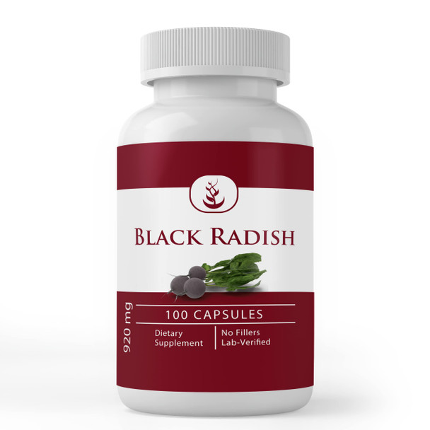 PURE ORIGINAL INGREDIENTS Black Radish, (100 Capsules) Always Pure, No Additives Or Fillers, Lab Verified