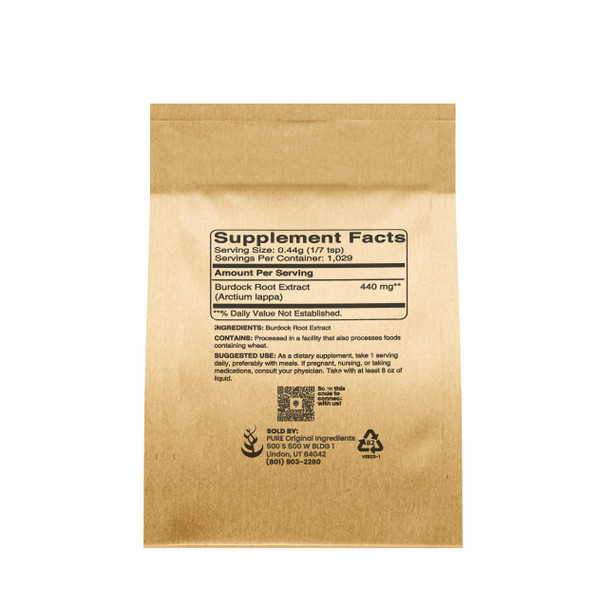 PURE ORIGINAL INGREDIENTS Burdock Root And Bladderwrack Powder Bundle, (1 Lb Each) Herbal Supplements, Lab-Verified