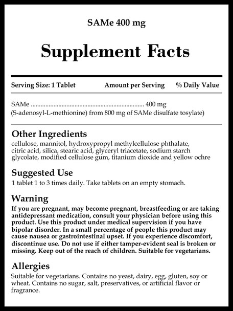 Source Naturals SAMe 400 mg