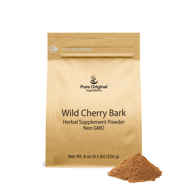 PURE ORIGINAL INGREDIENTS Wild Cherry Bark (8 Oz) Non Gmo, No Fillers Or Additives