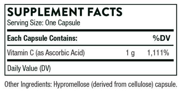 Thorne Research Ascorbic Acid (Formerly Ascorbic Acid 1g)