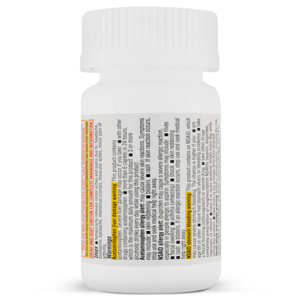 TIME-CAP LABS, INC. - Dual Action 72S – Acetaminophen 250Mg & Ibuprofen 125 Mg,Dual Action. Pain Reliever For Aches And Pains, Headache Relief, Backache, Minor Pain Of Arthritis And More, 72 Count