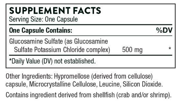 Thorne Research Glucosamine Sulfate 180 Vegetarian Capsules