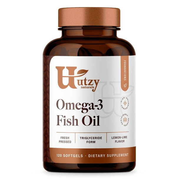 Utzy Naturals Cardiovascular Support Bundle | Nattokinase 100 Mg & Omega 3 Fish Oil